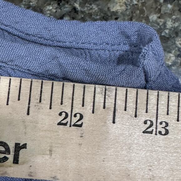 Caffe Marrakesh Shirt Womens XL Blue Pink Embroidered Sleeveless Boho Top - Picture 7 of 8